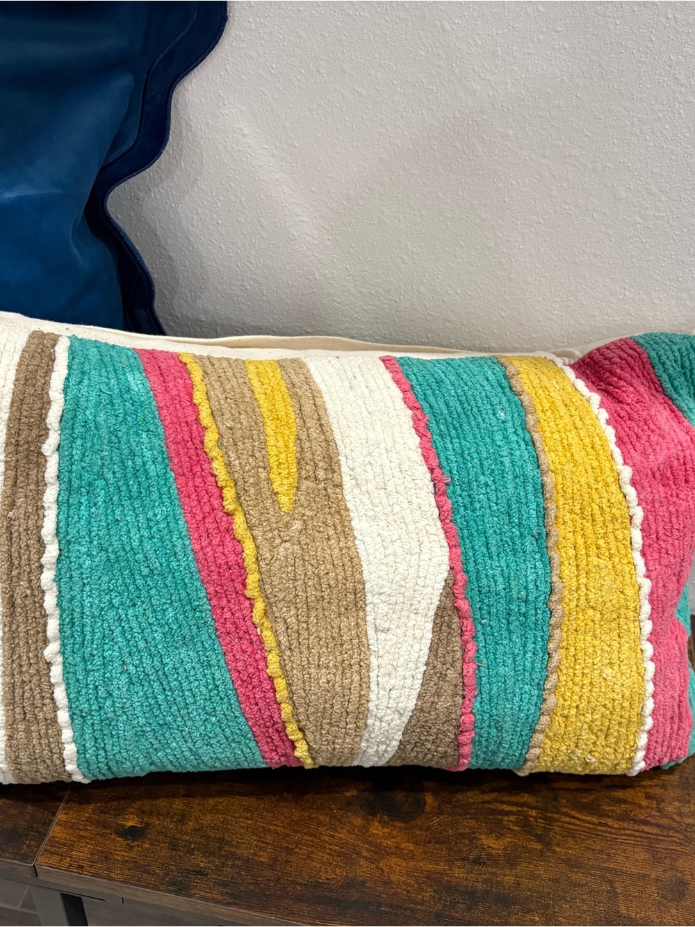 Decorative Striped Throw Pillow - Multicolor